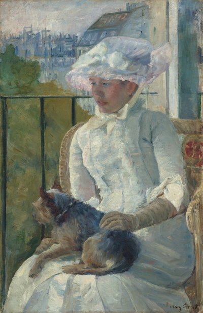 Junges Mädchen am Fenster, ca. 1883-84 von Mary Cassatt